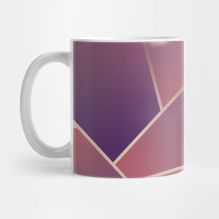 Pink Purple Ombre Gold Geometric Fractal Mug